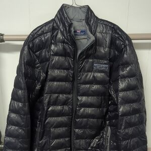 Vineyard Vines Black Puffer Jacket